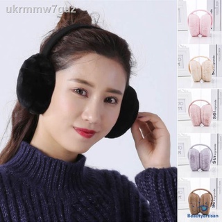 Earmuffs Plush Warm Foldable Christmas Gifts Solid Color Ear Warmers For Winter