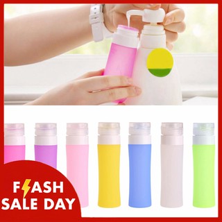 Refillable Silicone Travel Bottle Lotion Shampoo Containers