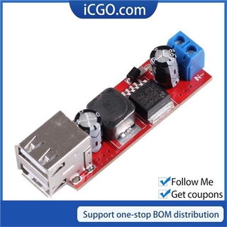 DC 6V-40V To 5V 3A Double USB Charge DC-DC Step-down Converter Module For Vehicle Charger LM2596 Dual USB