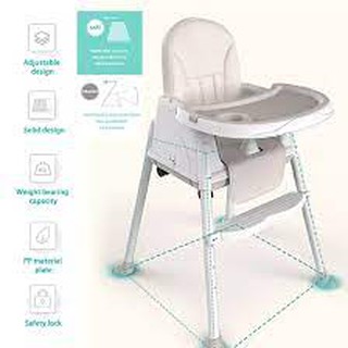Z.NO1 Foldable High Chair Booster Seat For Baby Dining Feeding, Adjustable Height & Removable Legs (3)