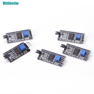 【Withbetiw】5pcs IIC I2C Serial Interface Board Arduino Module LCD1602 Address Changeable Hot Sale