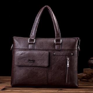 2020 New Jeep Buluo PU Leather Shoulder Bag Man Bag Business Travel Bag Man Messenger Bag Laptop Bag
