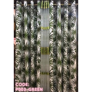 3in1 Curtain Printing Green 215x150cm with 8 Ring Window Home Decor Living CURTAIN HANS P003