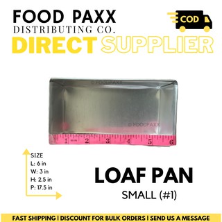 [1PC] 6 x 3 BANANA CAKE LOAF PAN METAL MOLDER SMALL WHOLESALE PRICE RECTANGLE