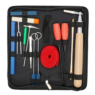 New Piano Tuning Kit 16Pcs Professional Piano Tuners Tools Set Wrench Hammer Mute Fork Screwdriver
