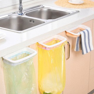 Kitchen Towel Garbage Bag Rack Hanging Trash Door Storage Holder