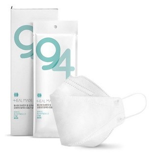 [Made in Korea KF94]50pcs/HEALMADE Face White Mask/KFDA,FDA/MB filter/anti-dust/individual packing/large size/ISO