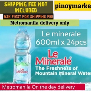 Le minerale 600ml 24pcs on the day delivery metromanila