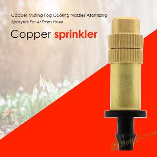 BE Professional Copper Atomizing Sprayer Misting Fog Cooling Nozzles Garden Irrigation Sprinkler