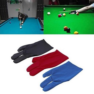 Spandex Snooker Billiard Cue Glove Pool Left Hand Open Three Finger