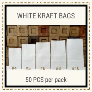 WHITE KRAFT PAPER BAG
