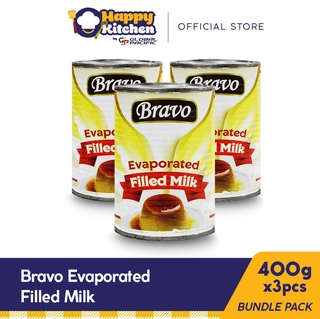 Bravo Evaporated Filled Milk 400g Set of 3