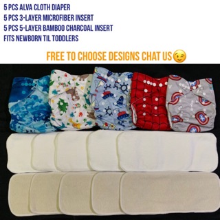 Alva Baby Cloth Diaper Sale with Microfiber and H emp Booster Insert (1)