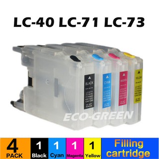 Empty Refillable ink cartridge LC12 LC40 LC71 LC73 LC75 LC400 LC1220 LC1240