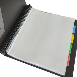 HS.NO1Folder Long Plain Colored School Office Clear book Multifunctional centerfold Photo album