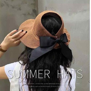 Summer Hat Foldable Big Brim Topless Hat Sun Hat Sun Protection Hat Female
