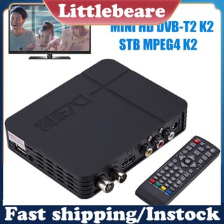 <littlebeare>_ Portable DVB-T2 STB MPEG4 K2 HD Digital TV Box Set-Top Receiver Tuner Receptor