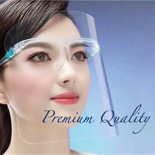 [Glasses+Face Shield+box] Waterproof and Anti-fog Face Shield Protective Virus Face Shield (1)