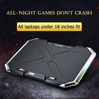 Mouse Pads❖Six Fan Led Screen Two USB Port RGB Lighting Laptop Cooling Pad Notebook Stand for Laptop