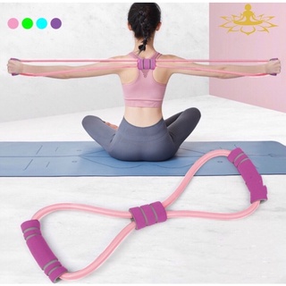 8 Chest Fitness Rubber Loop Latex Resistance Band Equipment Stretch Yoga Strap Belt Yoga Supplies