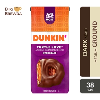 Dunkin Turtle Love Flavored Ground Coffee 11oz / 311g