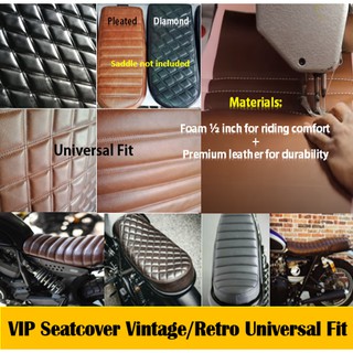 VIP seat Retro Motor Seatcover Vintage Universal Fit Quality Leather