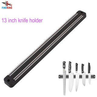 FINDKING High Quality 13 inch Magnetic Knife Holder Wall Mount Black ABS Placstic Block Magnet Knife