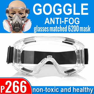 Dreamer⭐Anti Fog Goggles Windproof Anti-dust Dropletsproof Transparent Protective Glasses for 6200 Face Mask