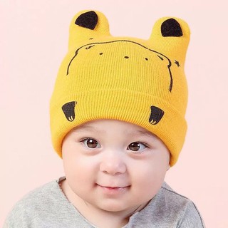 baby cap Kids Soft Lovely Knit Cap Bunny style (2)