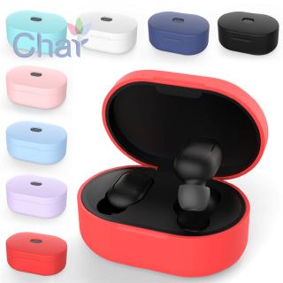 A6S Redmi Airdots Bluetooth Headset Wireless Earbuds Silicone Protective Cover 5.0 TWS Headphone Noise Reduction for Xiaomi（only protective cover））