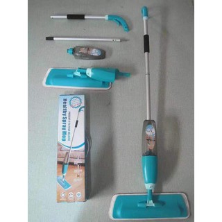 Healthy Spray Mop with Removable Washable Cleaning Microfiber Pad 360 Degree Spin Head