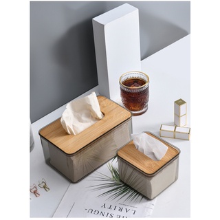 NN Nordic Minimalist Wooden Tissue Box with Cover Dust-Proof Home Tabletop Storage Organizer (4)