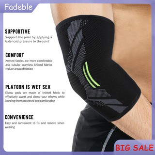 Breathable Elastic Elbow Support Brace Pad Thermal Arm Sleeve Bandage Pads Nylon Knitted Elbow Band (1)
