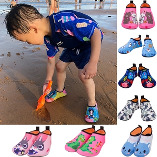 Kids Beach Shoes Quick-Dry Soft Rubber Non-slip Swim Shoe Outdoor Boys Girls Snorkeling Barefoot Shoes
