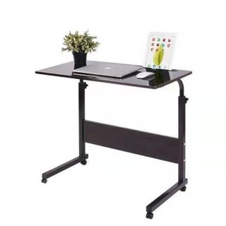 Side Table, Standing Computer Desk, Adjustable Laptop Stand Portable Cart Tray Side Table, Ancient