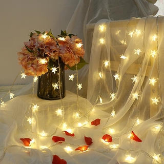 【1.5M/3M/6M】USB/Battery Operated Star String Lights LED Fairy Lights Christmas Party Wedding Decoration Lights Operate Twinkle Lights