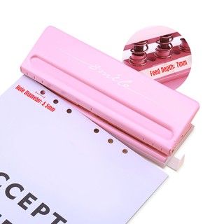 ★Adjustable 6-Hole Desktop Punch Puncher for A4 A5 A6 B7 Dairy Planner Organizer iKdH