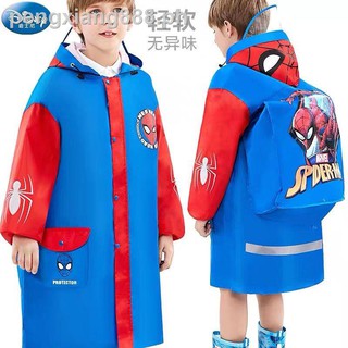 Raincoat♞►Disney baby boy kindergarten children raincoat spiderman waterproof packing a poncho students