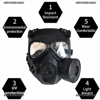 ADPH Respirator Tactical Black Gas Mask Military Style Face Protective Mask outdoor- 210906