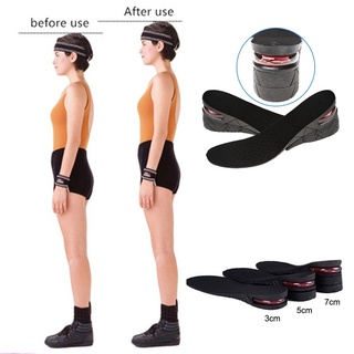 Men Women Height Increase Insole Taller Shoes Pad Invisible Heightening Pad