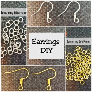 Earrings DIY Fish Hook Jump Rings 100 pcs/pack