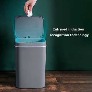 14L Electric Trash Can Automatic Waste Basket Garbage Dustbin Smart Sensor Waste Bin for Office Kitc