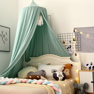 Bed Mosquito Net for Kids Solid Color Dome Bed Canopy Children Room Decoration Bedding Crib Netting