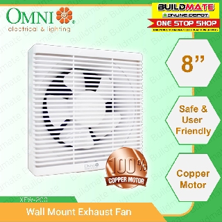 Omni Wall Mount Exhaust Fan 8" XFW200 XFW-200 •BUILDMATE•