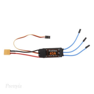 [PRETTYIA] 40A Brushless ESC Motor XT60 Plug RC Helicopter Airplanes Toys Components