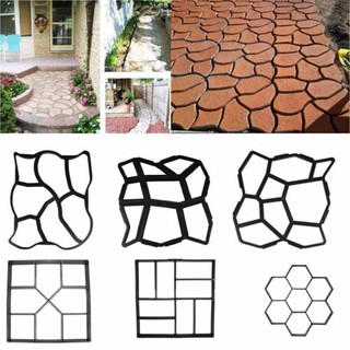 tongduq DIY Driveway Paving Pavement Patio Concrete Stepping Path Garden Walk Maker Mold (1)