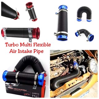 76mm Universal Turbo Multi Flexible Air Intake Pipe Tube Air Intake Inlet Hose