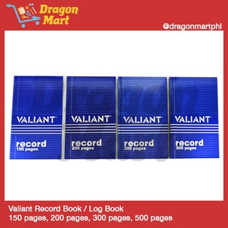 Valiant Record Book / Log Book 150 pages, 200 pages, 300 pages, 500 pages