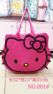 Hello Kitty shopping bag travelling bag face Bag (1)
