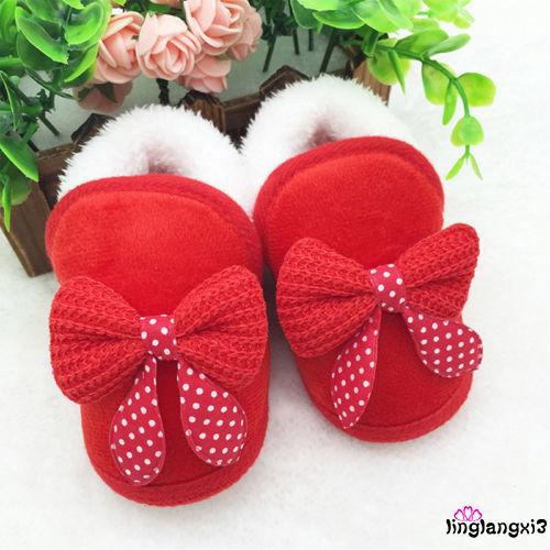 GAG-Baby Girl Soft-soled Walking Shoes Bowknot Pram Crib (2)